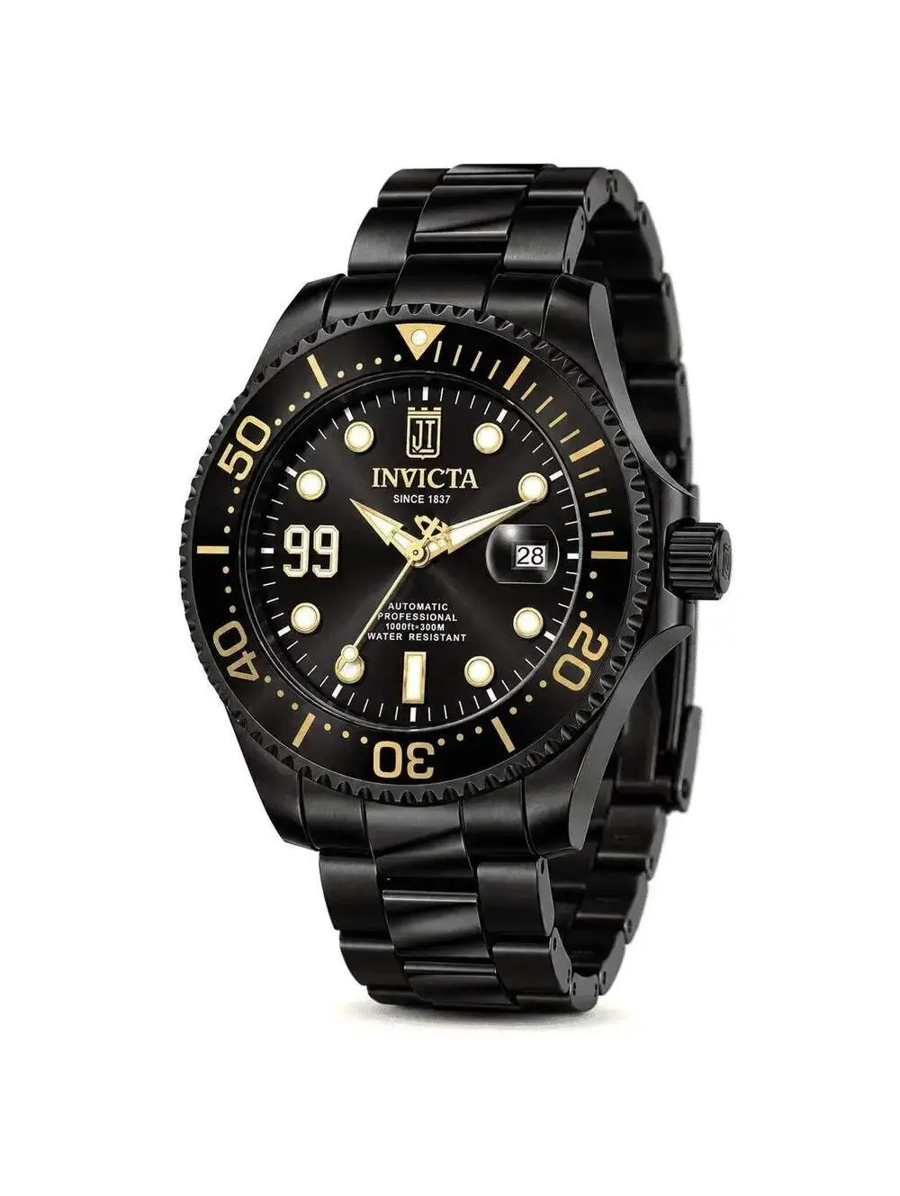 Invicta JT Automatic Black Tone Case Black Metal Dial Black Band, 47mm (51311)